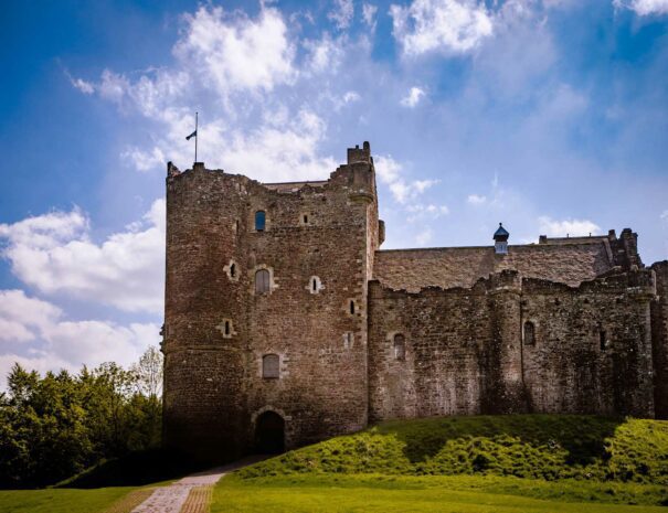 Explore Stirling and the Trossachs and visit Doune Castle, made famous as Castle Leoch on Outlander with ASB Chauffeur Drive Scotland.