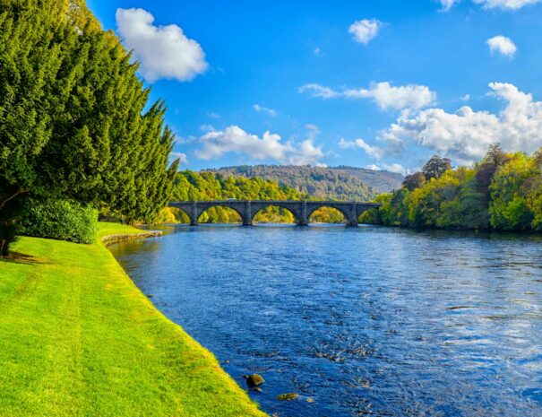 Take a walk along the banks of the River Tay when you explore Perthshire & Royal Deeside on a guided tour with ASB Chauffeur Drive Scotland.