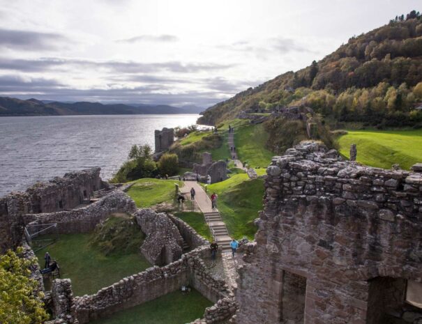 Explore Urquhart Castle on the shores of Loch Ness on our Loch Ness & Inverness private luxury tour.